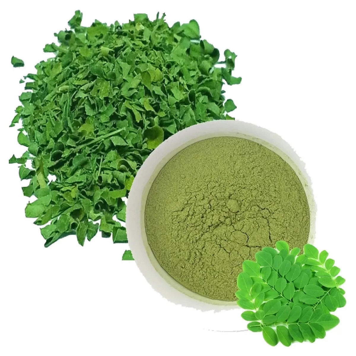 Acure Moringa Powder with Fresh Leaves - Nutritional Superfood | সজিনা গুঁড়া ও তাজা পাতা