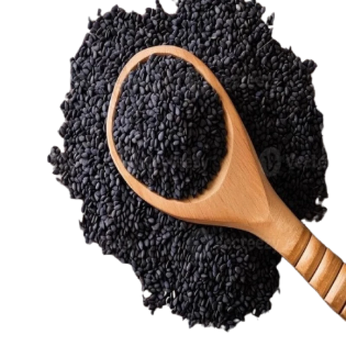 Acure Raw Black Seeds Kalojira on Spoon - Natural Herbal Remedy | কালোজিরা দানা