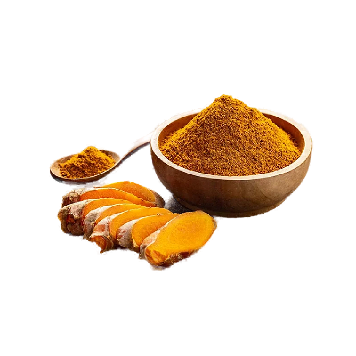 Acure Raw Turmeric Root and Powder in Bowl - Natural Spice and Immunity Booster | কাঁচা হলুদ ও গুঁড়া