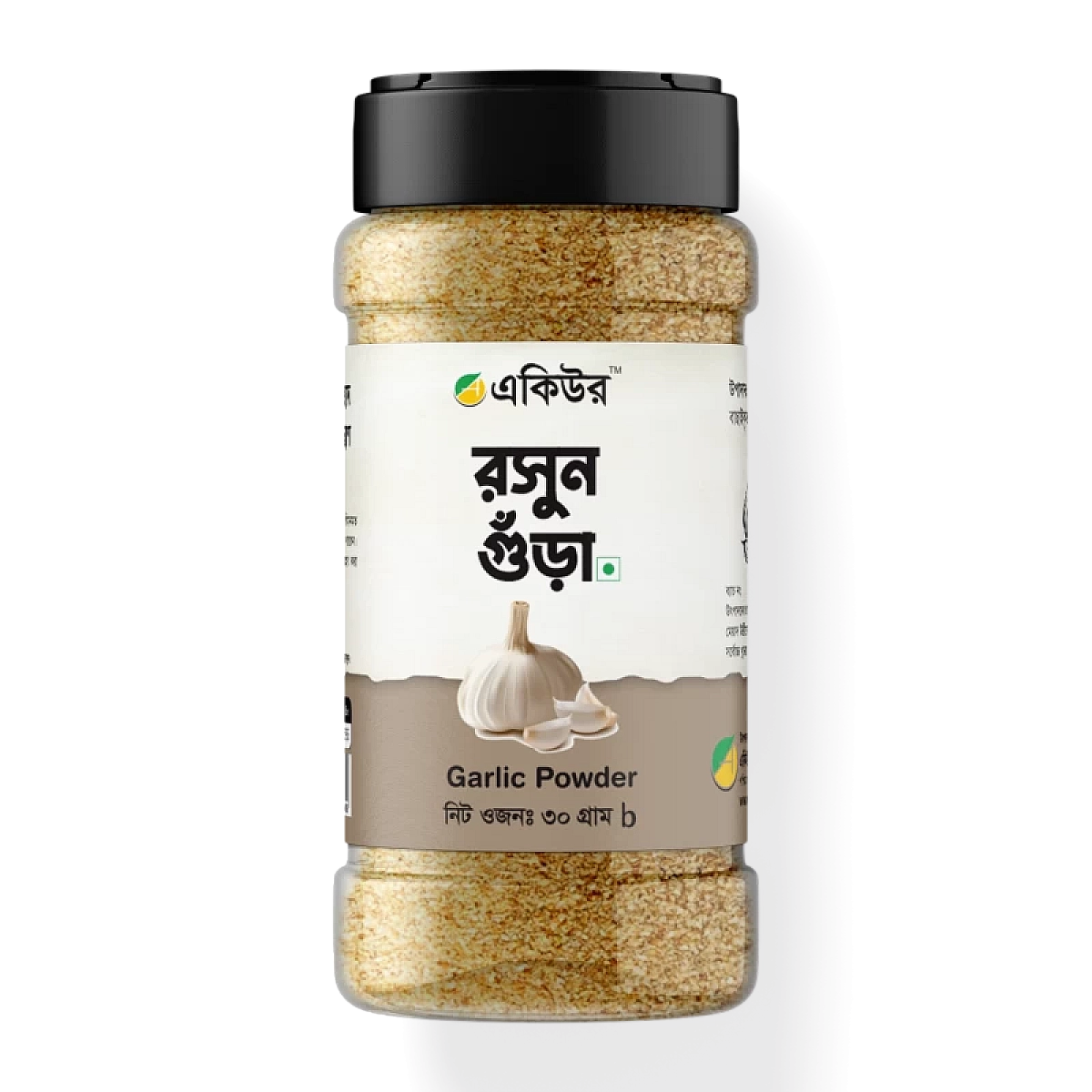 Acure Garlic Powder for Cooking and Spice - Pure Dehydrated Garlic 30g | রসুন গুঁড়া