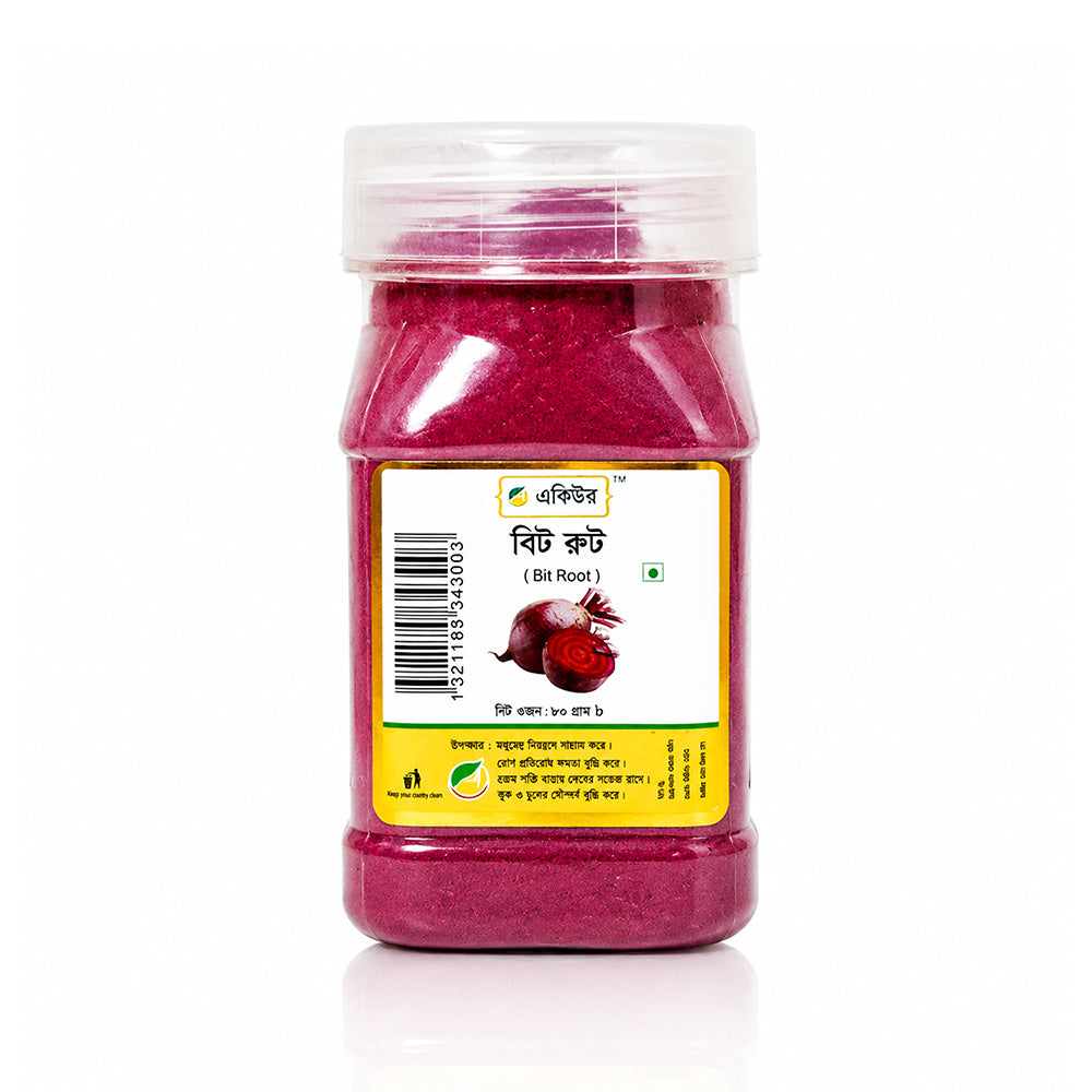 Acure Beetroot Powder - Pure Organic Beet Root Powder for Skin Care and Health 80g | বিট রুট পাউডার