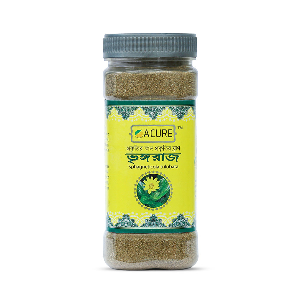 Acure Bhringraj Powder - Pure Organic Eclipta Alba Powder for Hair Growth and Scalp Care | ভ্রিংরাজ গুঁড়া