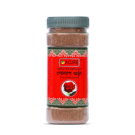 Acure Rose Powder - Pure Organic Rose Petal Powder for Skin Care and Glowing Complexion | গোলাপ গুঁড়া