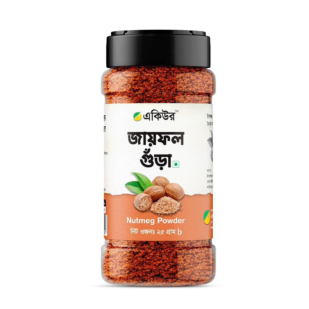 Acure Nutmeg Powder (জয়ফল গুঁড়া) 25g Jar - Best Price in Bangladesh