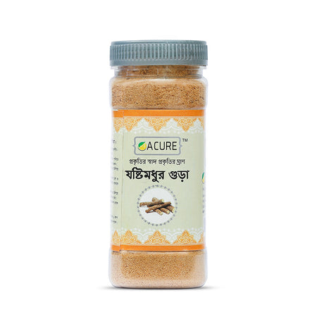 Acure Liquorice Powder - Pure Organic Yashtimadhu Powder for Throat and Skin Care | যষ্টিমধু গুঁড়া