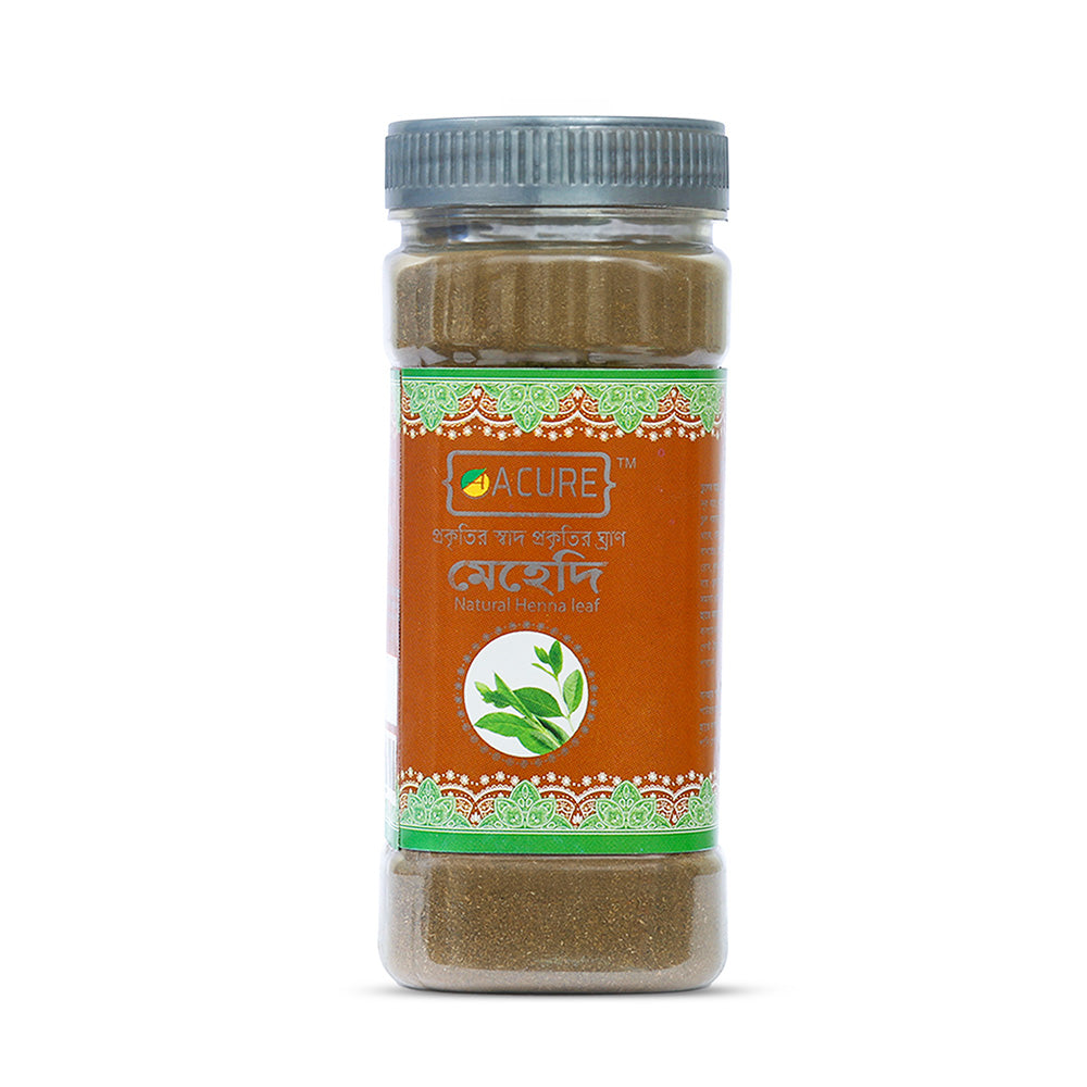 Acure Mehedi Powder - Pure Organic Henna Powder for Hair Coloring and Conditioning | মেহেদি পাউডার