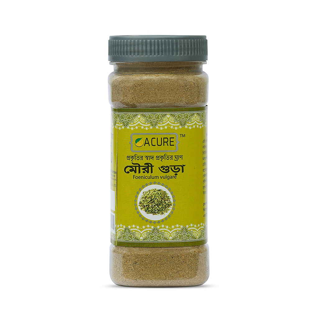 Acure Mouri Powder - Pure Organic Fennel Seed Powder for Digestion and Spice | মৌরি গুঁড়া