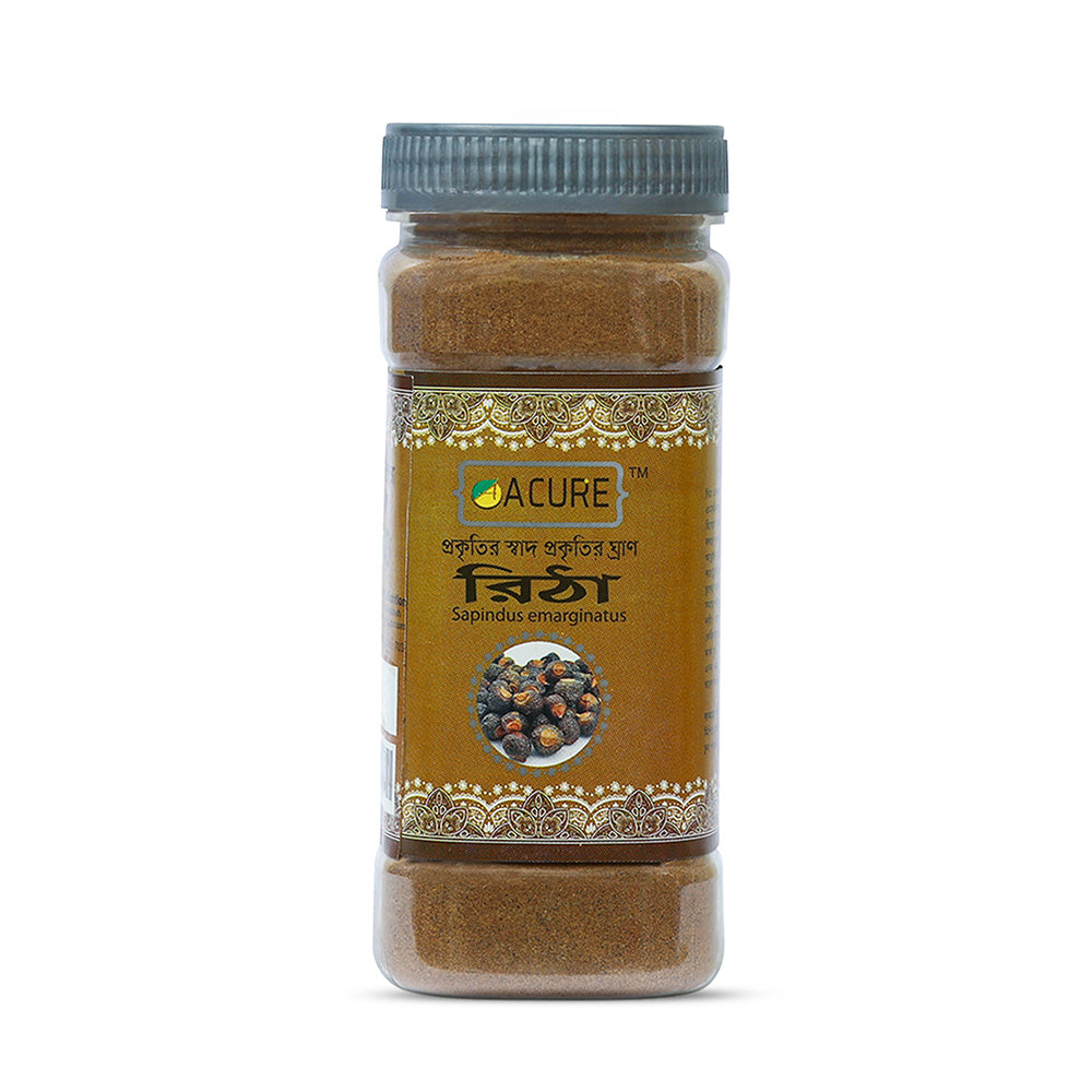 Acure Reetha Powder - Pure Organic Soapnut Powder for Natural Hair Wash and Scalp Care | রিঠা গুঁড়া