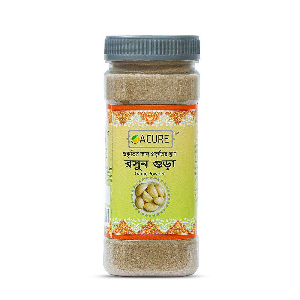 Acure Organic Garlic Powder - Natural Ayurvedic Health Supplement 80g | রসুন গুঁড়া