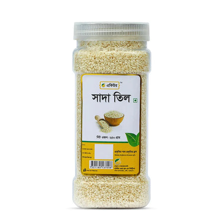 Acure প্রিমিয়াম সাদা তিল  জার – Premium White Sesame Seeds  Bangladesh