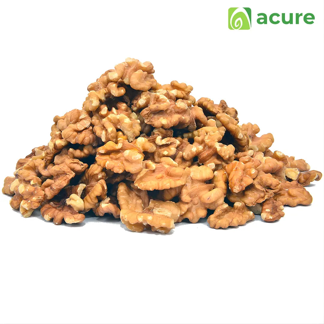 খোসা ছাড়ানো Shelled আখরোট Halves  - Acure Organic Walnut Kernels