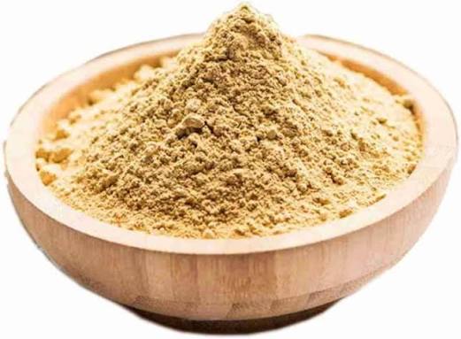 Acure Pure Multani Mati Powder Heap in Wooden Bowl - Natural Skincare Clay | বাটিতে মুলতানি মাটি গুঁড়া